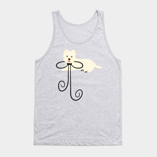 West Highland White Terrier and Bow Tank Top